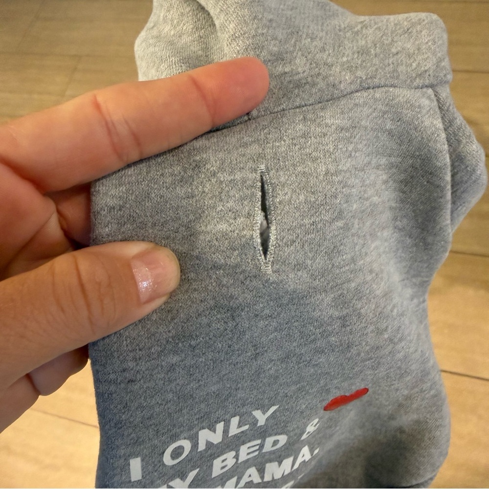 Gray dog hoodie - Picture 3 of 3